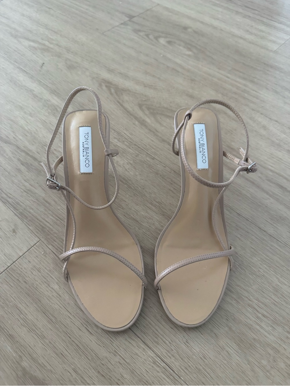 Tony Bianco Caprice Heel in Skin Capretto